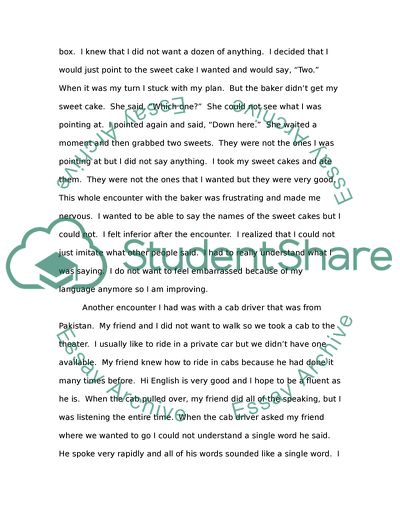 Difficult Language situation