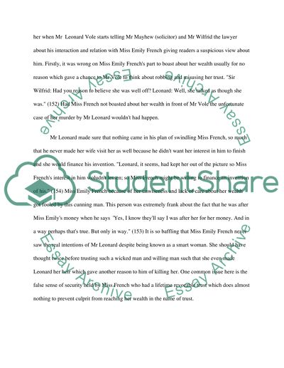 The Witness of the Prosecution by Agatha Christie