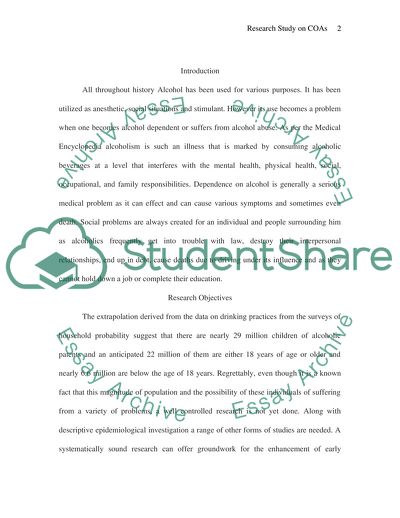 Do Childrens of Alcoholics Have Adjustment Problems