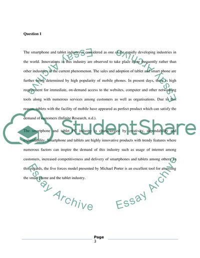Apple - Internal Aspects, Financial Appraisal, and Porters Five Forces Analysis