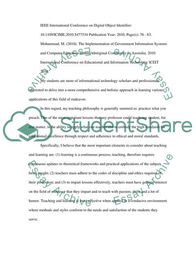 Education and Learning