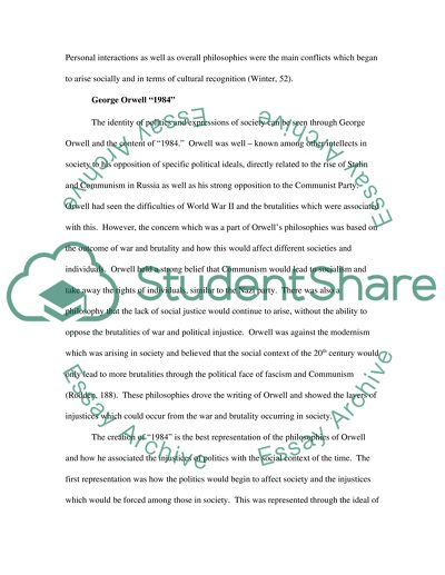 The Impact of War in the Novels by George Orwell and Sylvia Plath