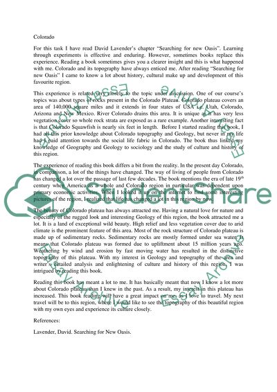 Colorado in Searching for new Oasis by Lavender