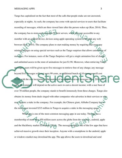 Messaging Apps in the Mobile Industry