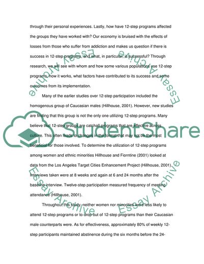 The Overall Effectiveness of 12-Step Programs on Recovery