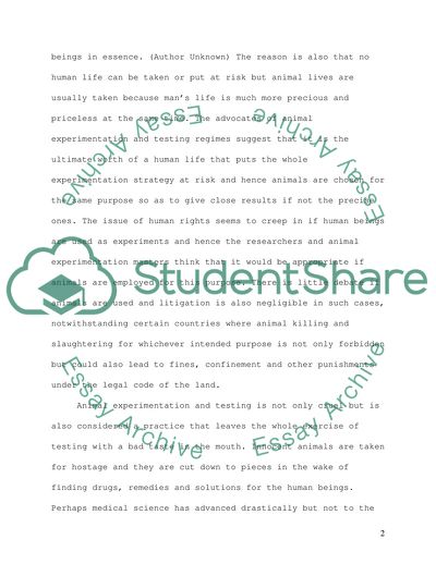 Animal Experimentation in the United States