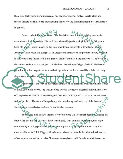 Frigges Ideas on the First Five Books of the Old Testament