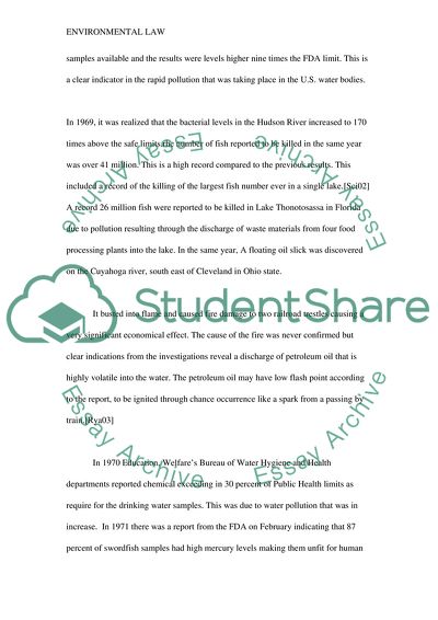 Environmental Law: The Clean Water Act