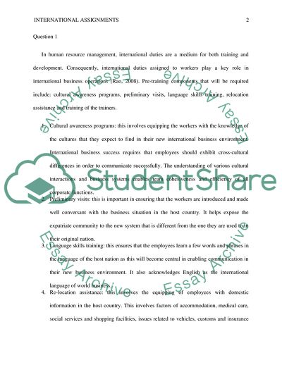 Managing People in a Multinational Context