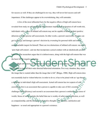 Childs Psychological Development