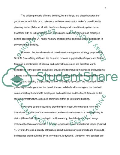 Building a Services Brand