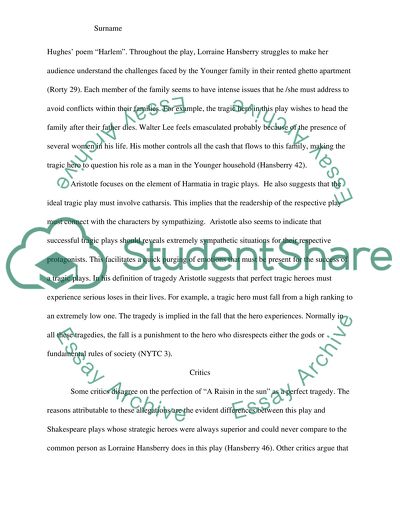 Research Paper on A Raisin In The Sun