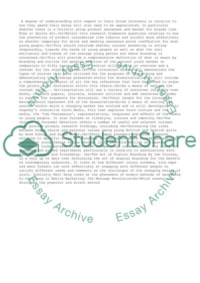 Branding for the UK Youth Market