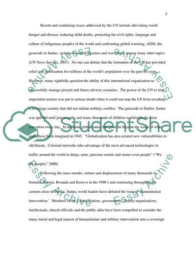 Main Roles of the United Nations