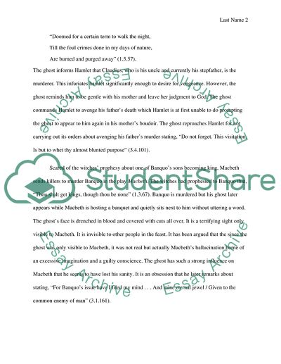 Banquo and King Hamlet the friendly ghosts