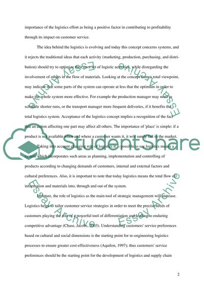 LOGISTICS & OPERATIONS MANAGEMENT 2