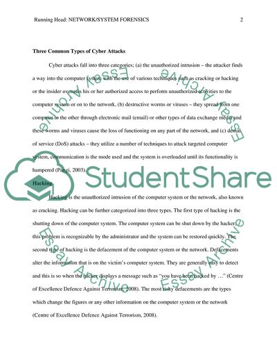 Network/System Forensics