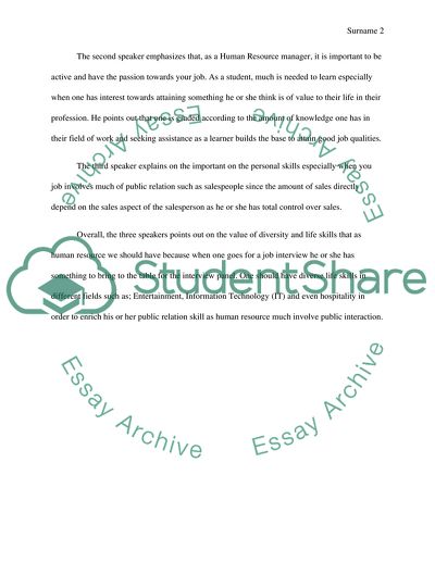 Important Values as a Potential Manager Human Resource