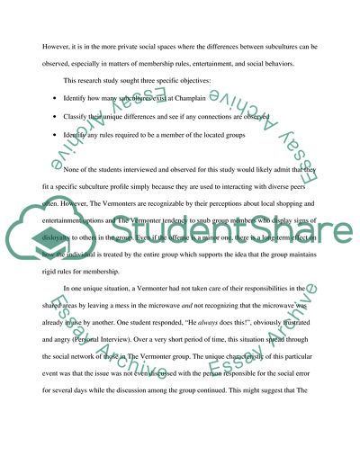Omparison of Different Dentification of Subcultures