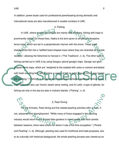 The Sea Culture in the UAE