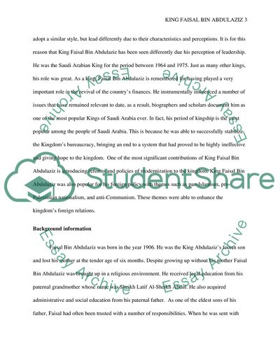 King Faisal Bin Abdulaziz