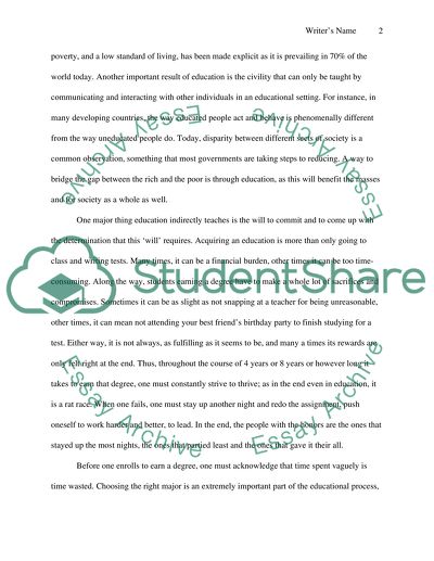 Importance Of The Education