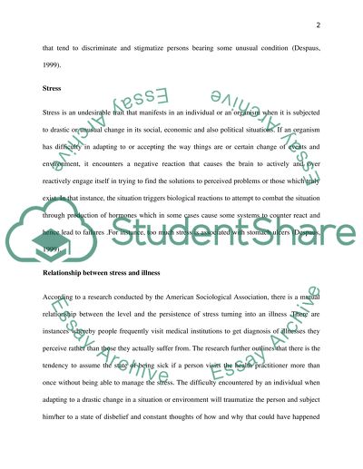 Link between Stress and Illness