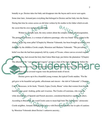 The Influence of the Times on Desirees Baby