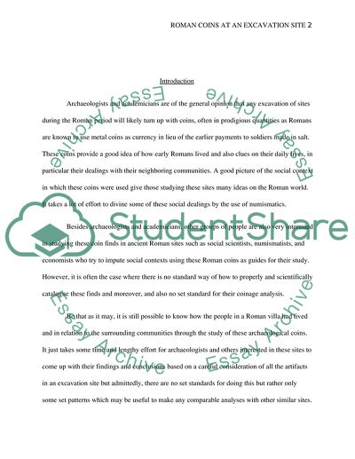 What can coins excavated at a roman villa tell us about the site and its wider context