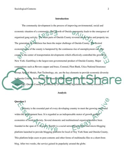 Sociological Contexts