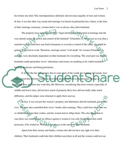 Married Women and Property Law