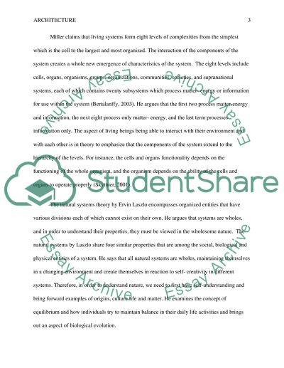 Compare and Contrast General Systems Theories