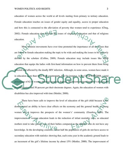 Women politics and rights