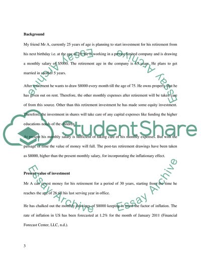 Calculating the Amount of Monthly Investment