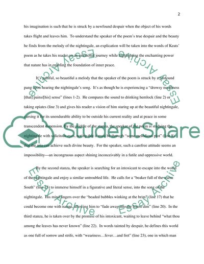 The Melody of the Nightingale - an Existential Pathway for Finding Peace