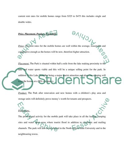Business and Market Analysis - Ava Mobile Home Park