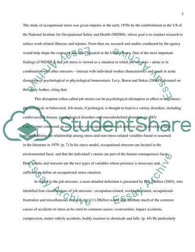 How Stress Leads to Injuries on the Job