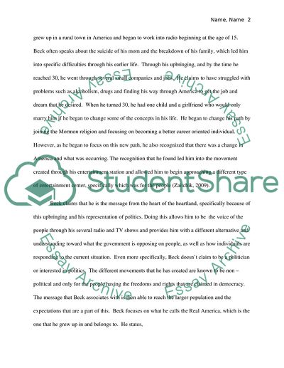 Is Glenn Beck a populist