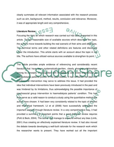 Quality of Life in Haemodialysis Patients