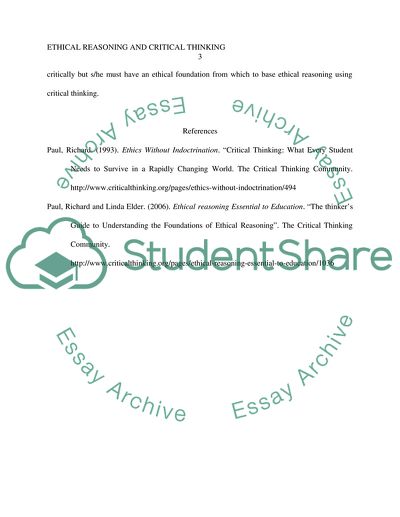 Critical thinking and logic