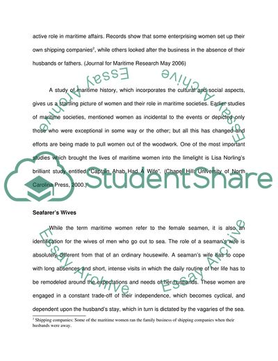 Womens Movements in the Maritimes up to WWI