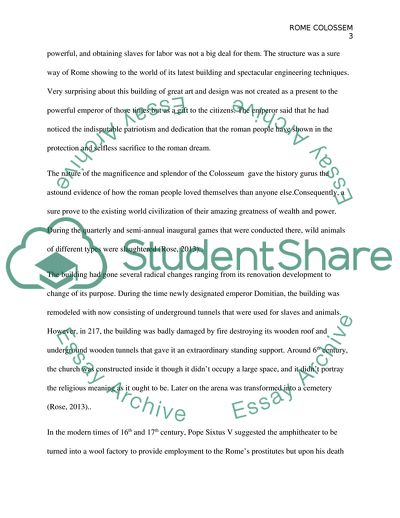 Rome Colosseum Analysis