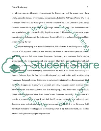 Ernest Hemingway Contributions to Our World