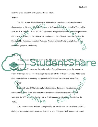 The NCAA Should Implement a Playoff System to Determine Its Division I Football Champion