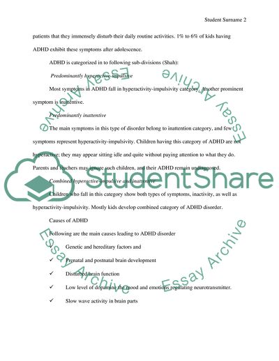 The Attention Deficit Hyperactivity Disorder: A Naturopathic Perspective