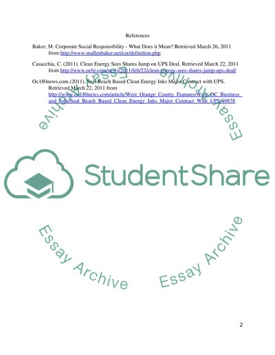 Why did UPS make a deal with Clean Energy