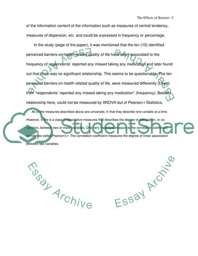 Analysis of Research Report Results