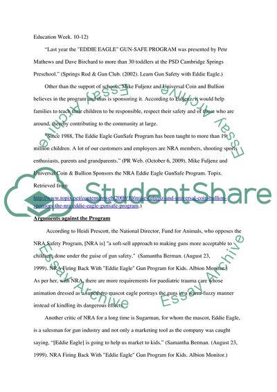 Whether or not NRAs Eddie Eagle Gun Safety Program is the right way to teach safety to young children