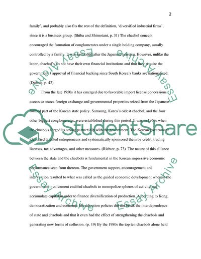 The South Korean Chaebol System