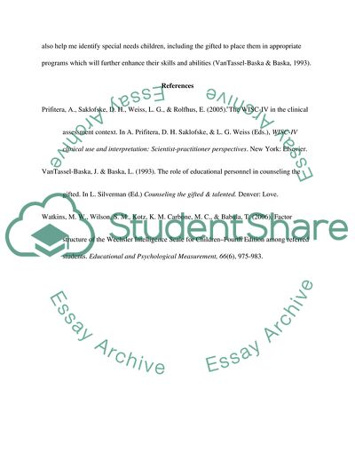 Wechsler Intelligence Scale for Children